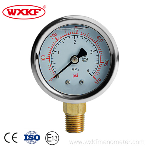 Quality Stainless Steel Aluminum Dial Pressure Gauge